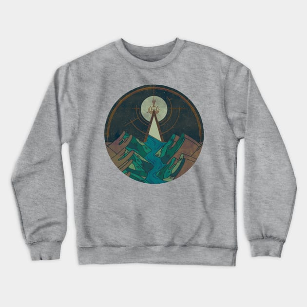 It Brought Life Back Crewneck Sweatshirt by againstbound